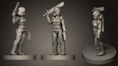 Figurines of girls (STKGL_0197) 3D model for CNC machine